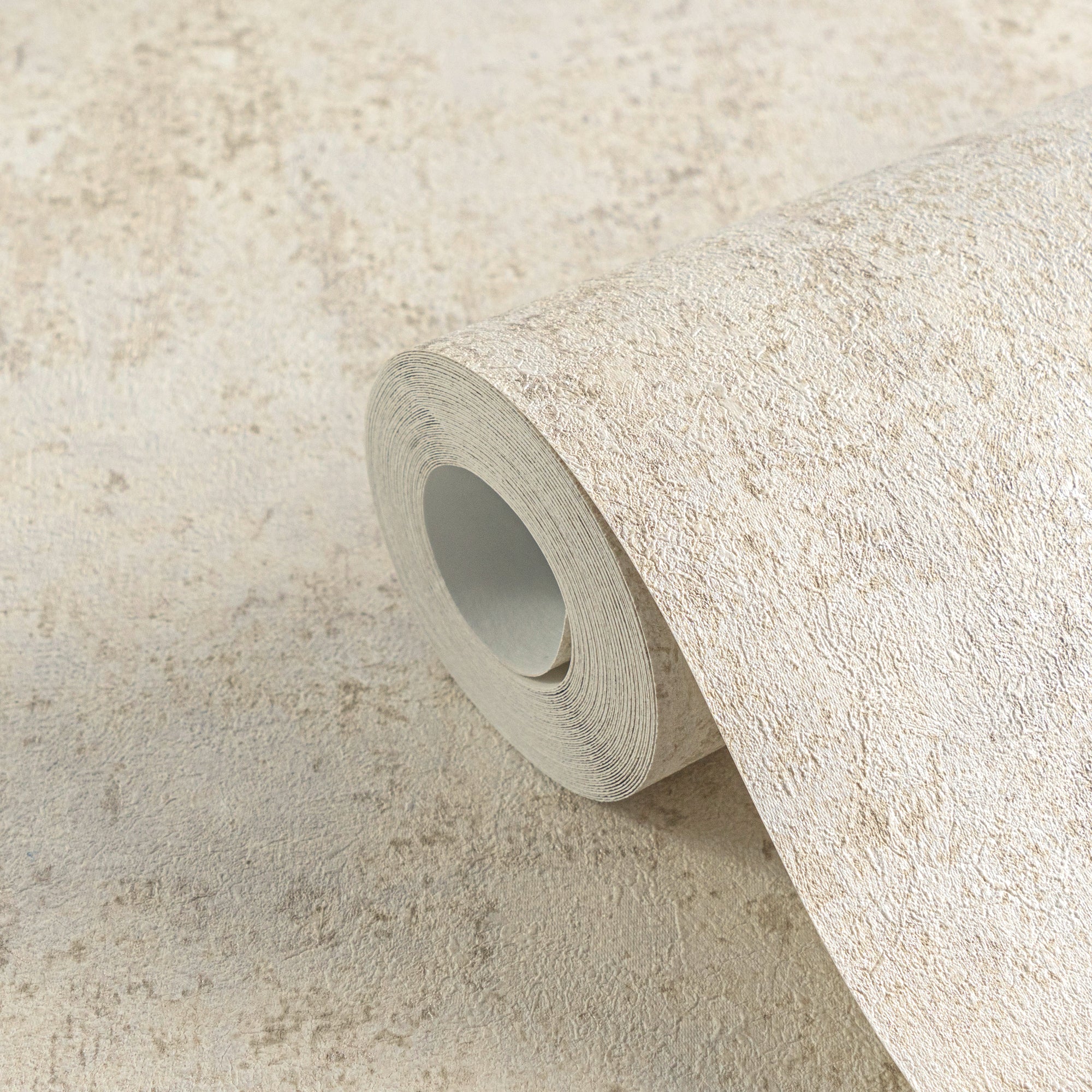 High-quality non-woven wallpaper Beige Structure