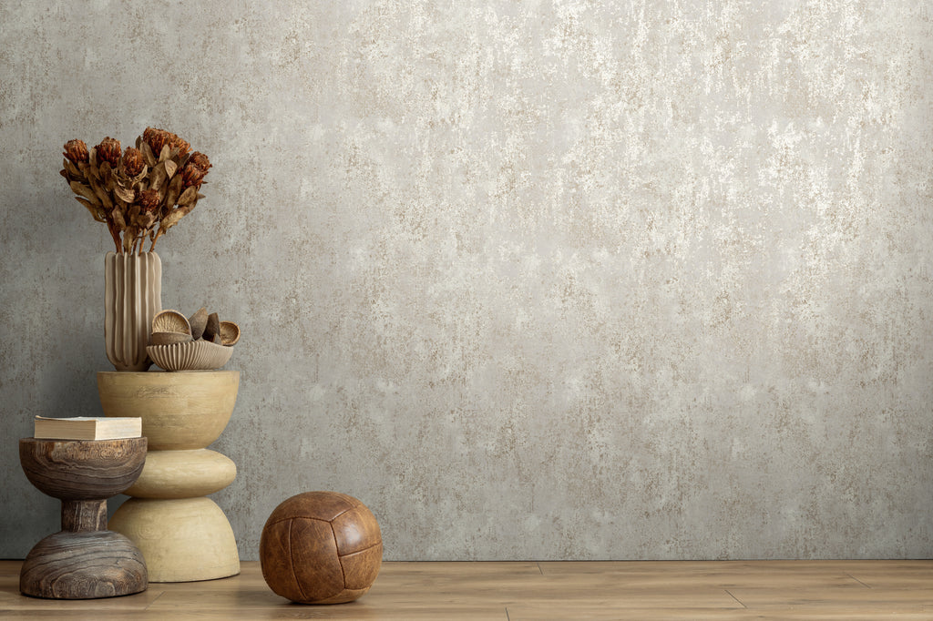 High-Quality Non-Woven Wallpaper Grey Texture