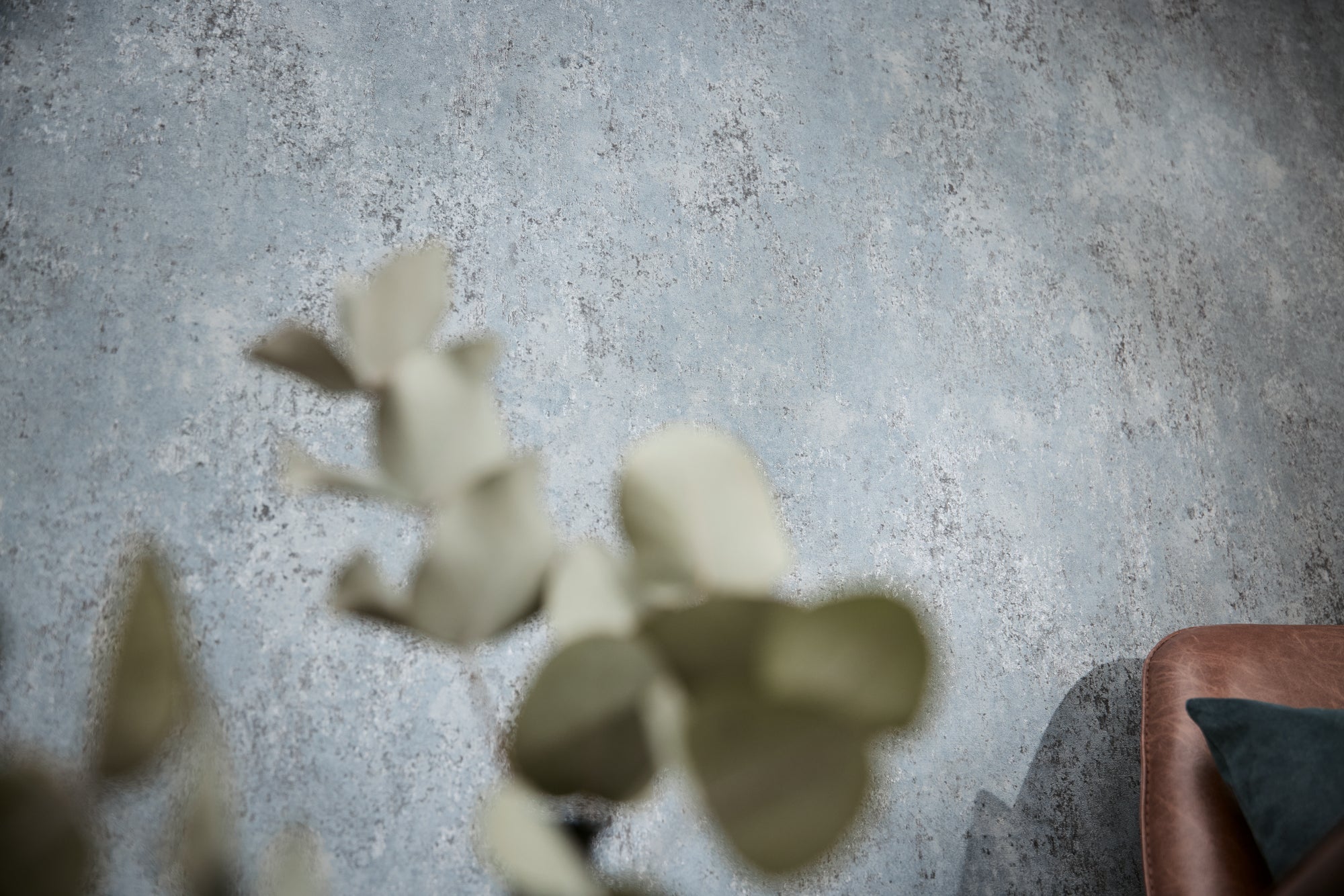 High-Quality Non-Woven Wallpaper Blue Texture