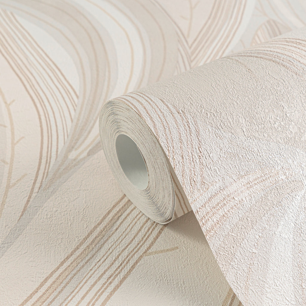 High-Quality Non-Woven Wallpaper Cream Floral