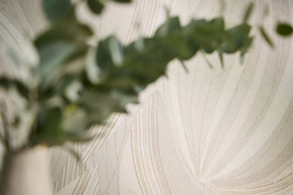 High-Quality Non-Woven Wallpaper Cream Floral