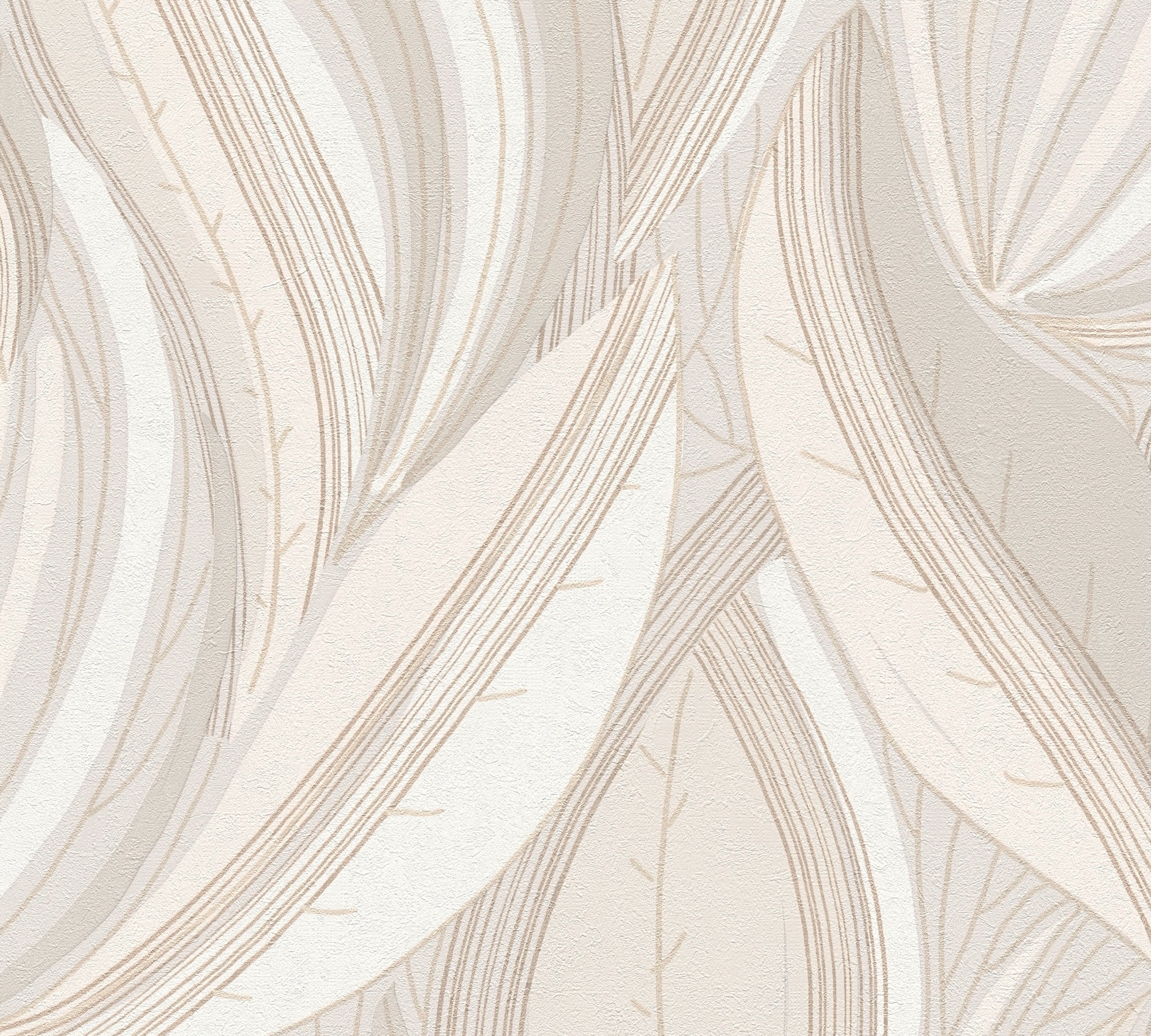High-Quality Non-Woven Wallpaper Cream Floral