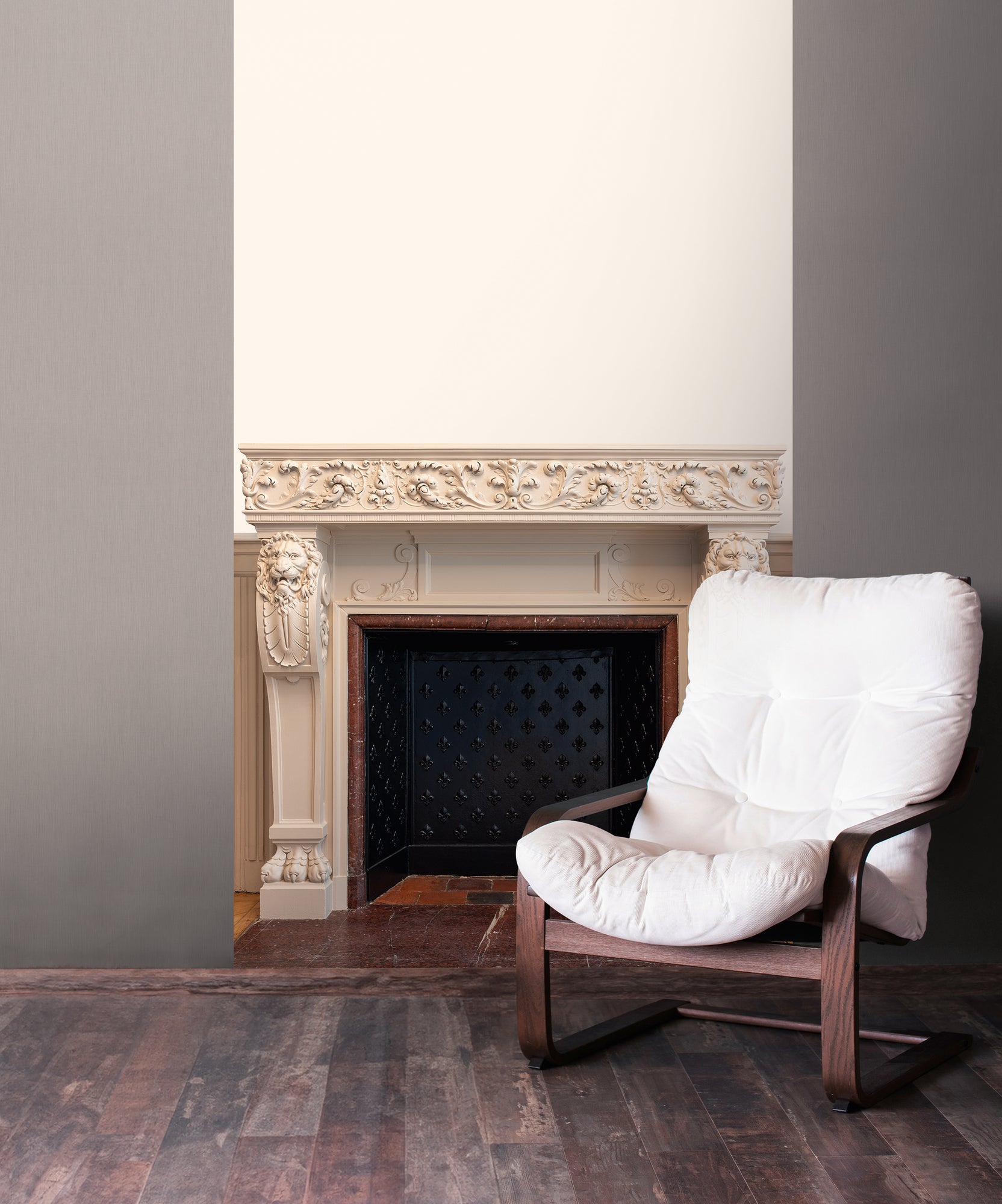 High-Quality Photo Wallpaper Beige Classic