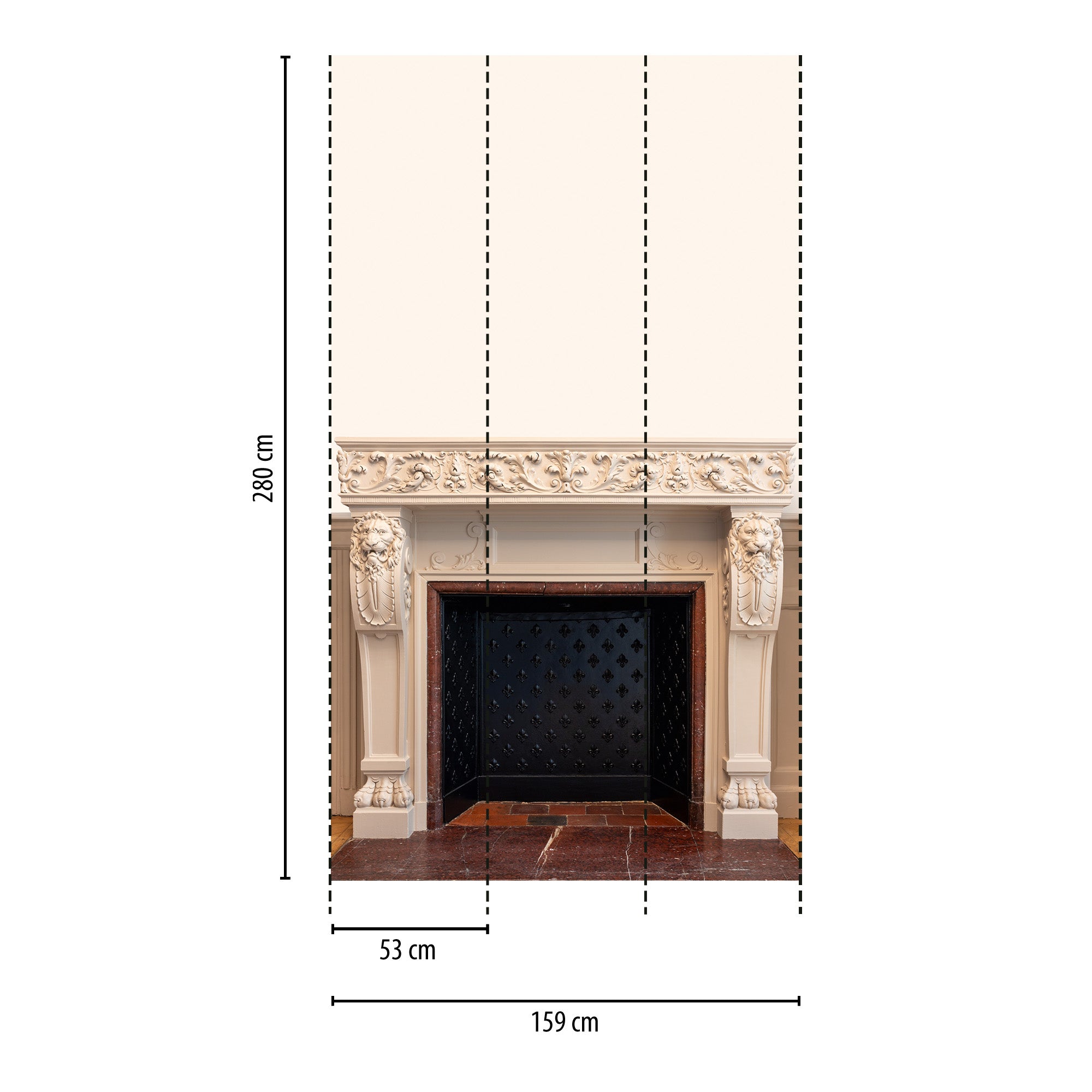 High-Quality Photo Wallpaper Beige Classic