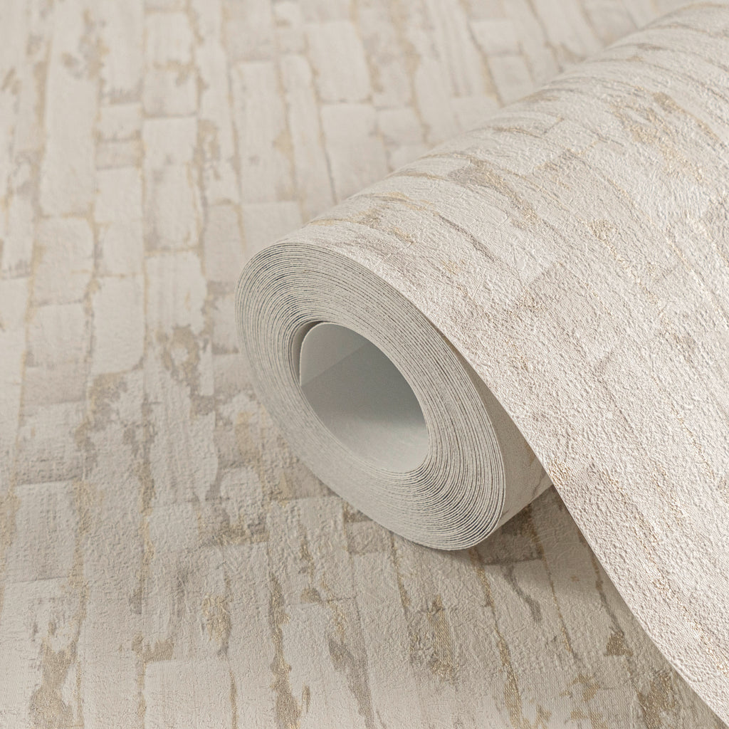 Hochwertige Vliestapete Creme Modern