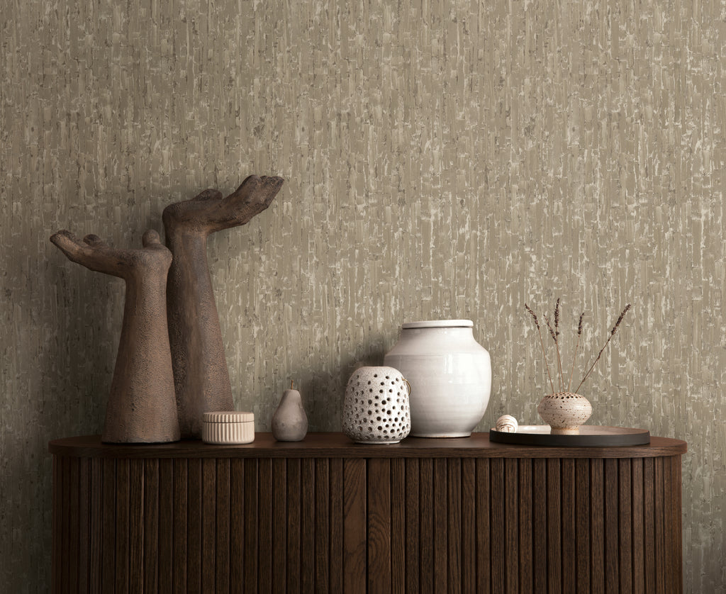 High-Quality Non-Woven Wallpaper Beige Modern
