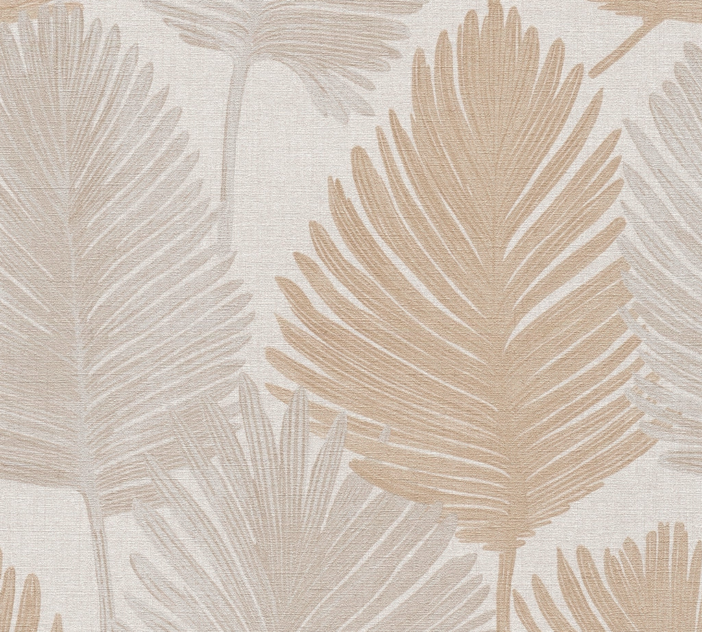 High-Quality Non-Woven Wallpaper Cream Floral
