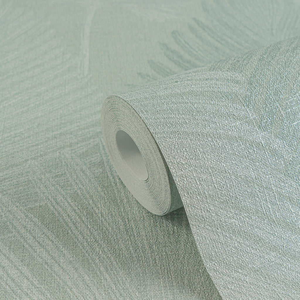 Premium Non-Woven Wallpaper Green Floral
