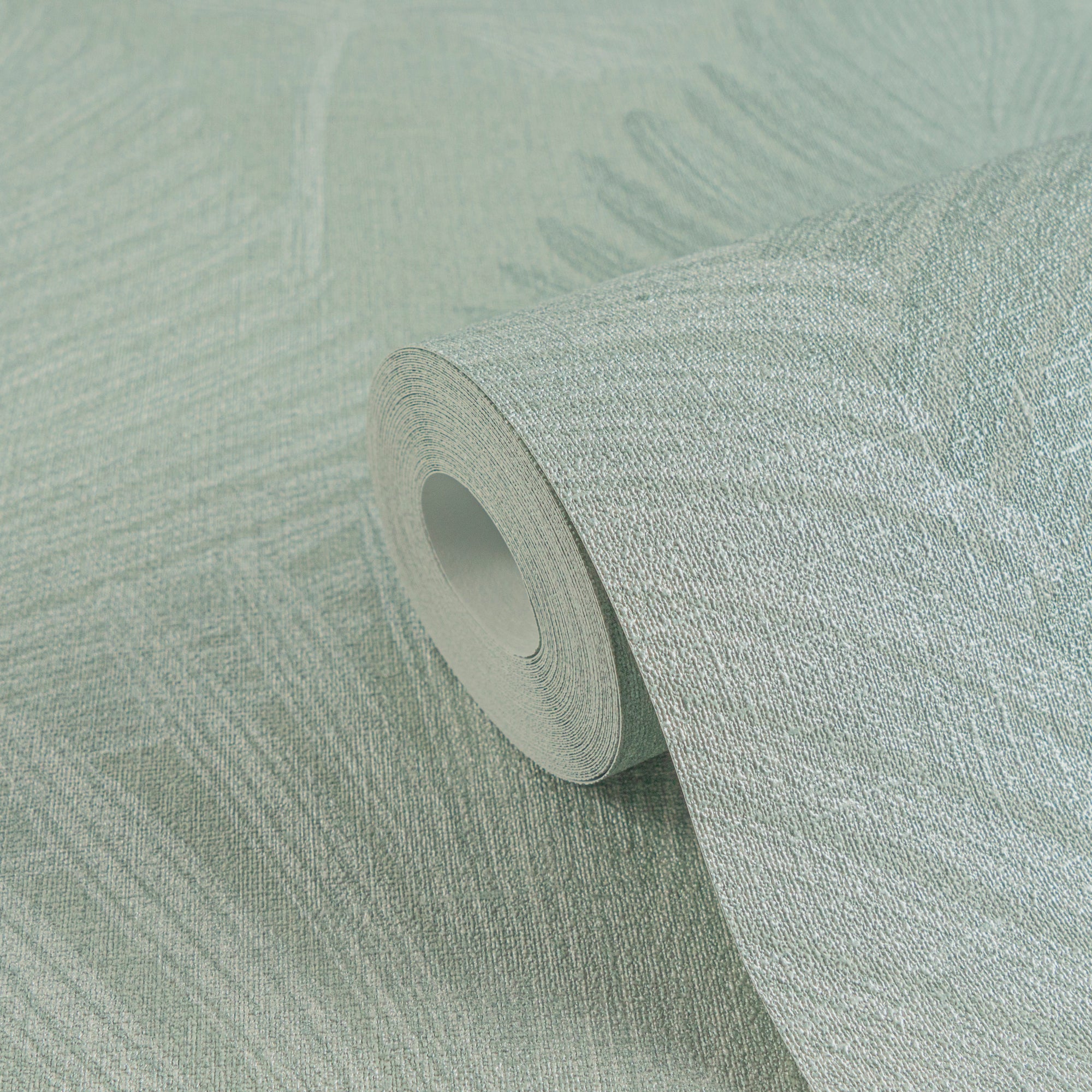 Premium Non-Woven Wallpaper Green Floral