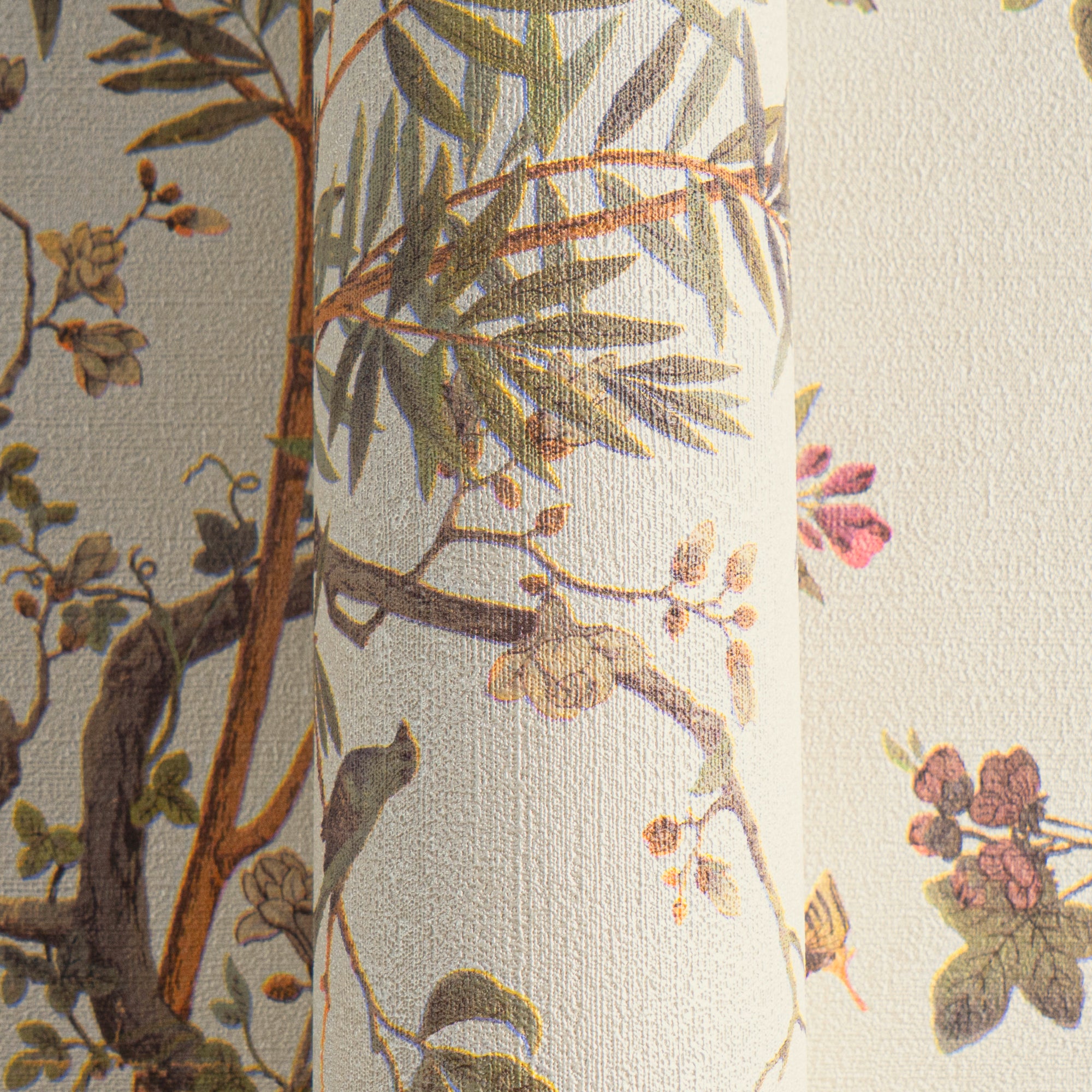 Premium Non-Woven Wallpaper Green Floral