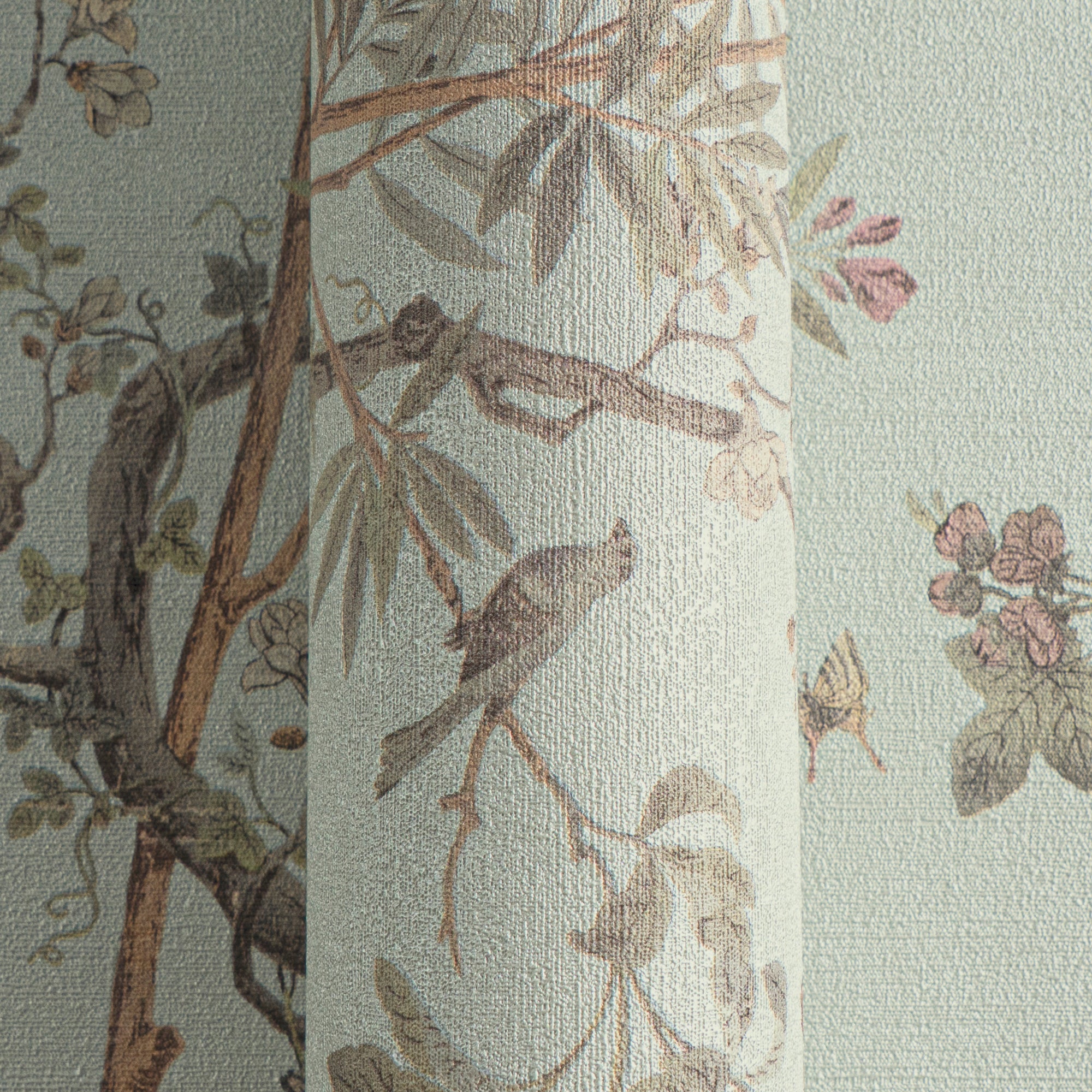 High-Quality Non-Woven Wallpaper Brown Floral