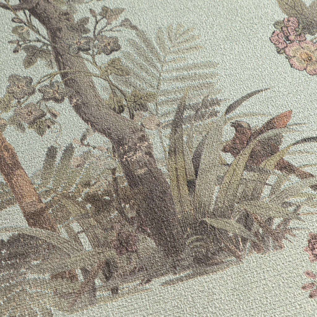 High-Quality Non-Woven Wallpaper Brown Floral