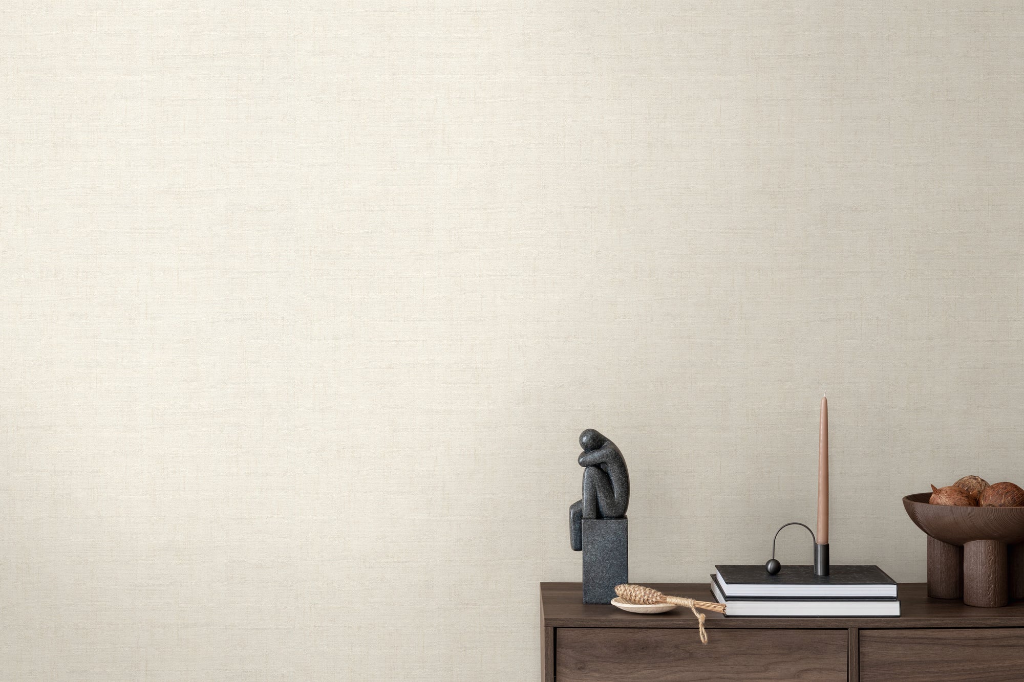 Cuba II-Vliestapete Vinyltapete Beige Unitapete