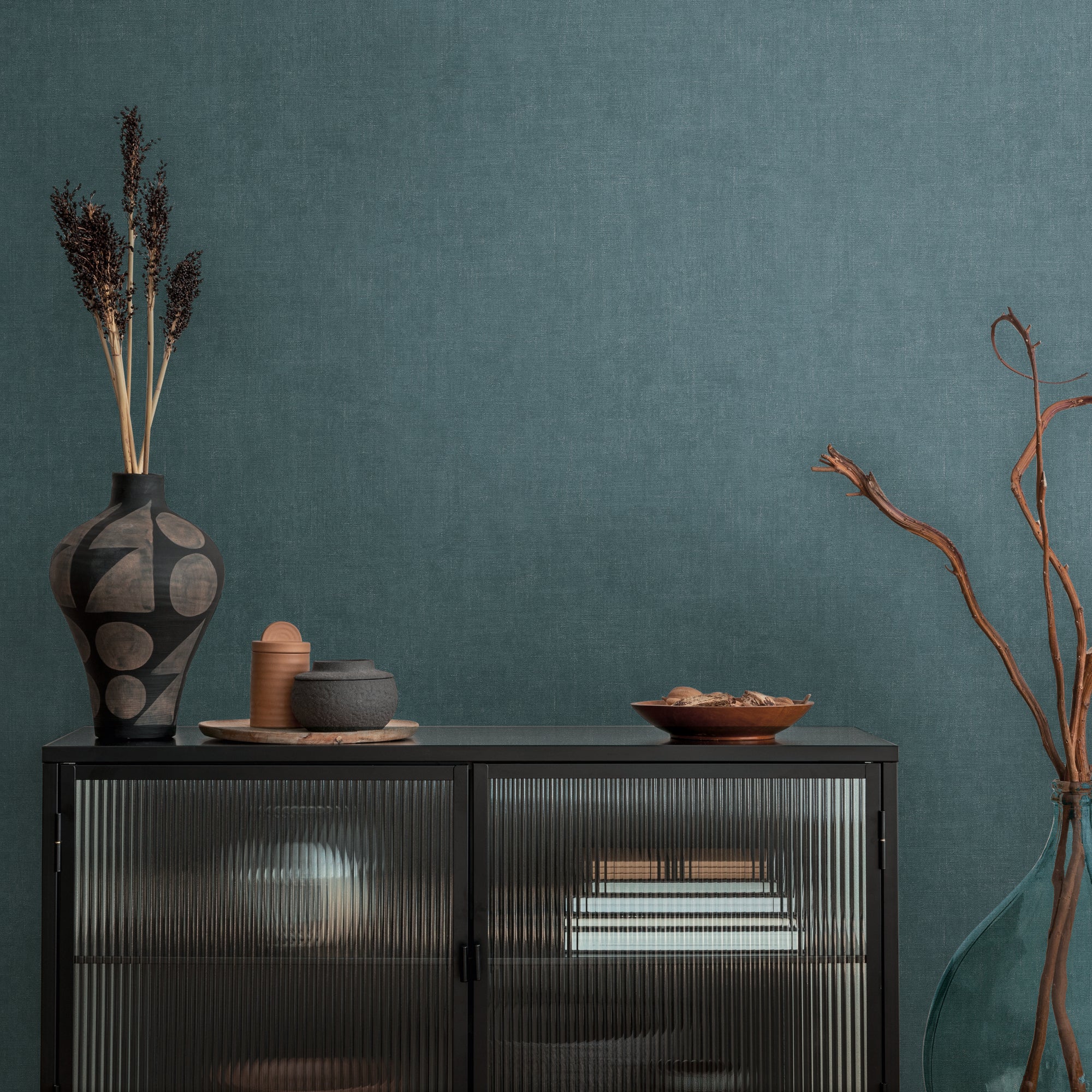 Premium Non-Woven Wallpaper Blue Texture