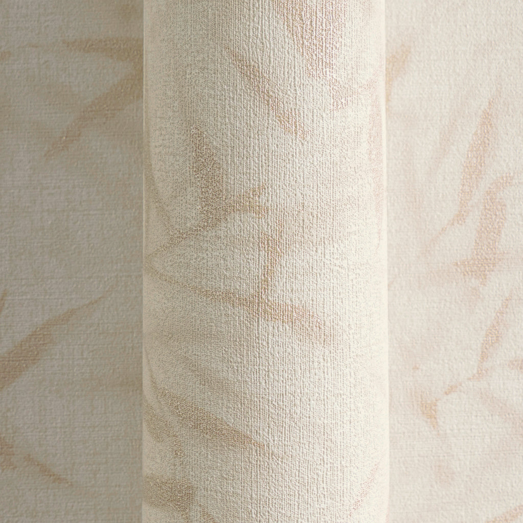 Hochwertige Vliestapete Beige Floral