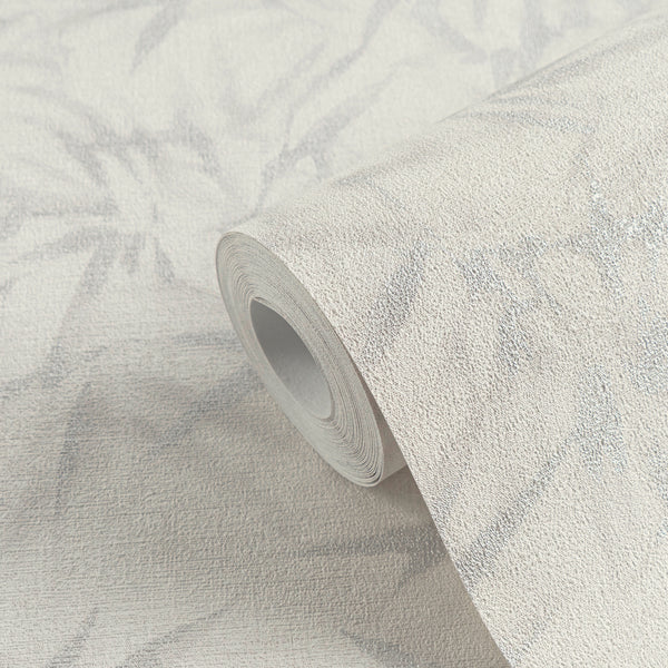 Hochwertige Vliestapete Creme Floral