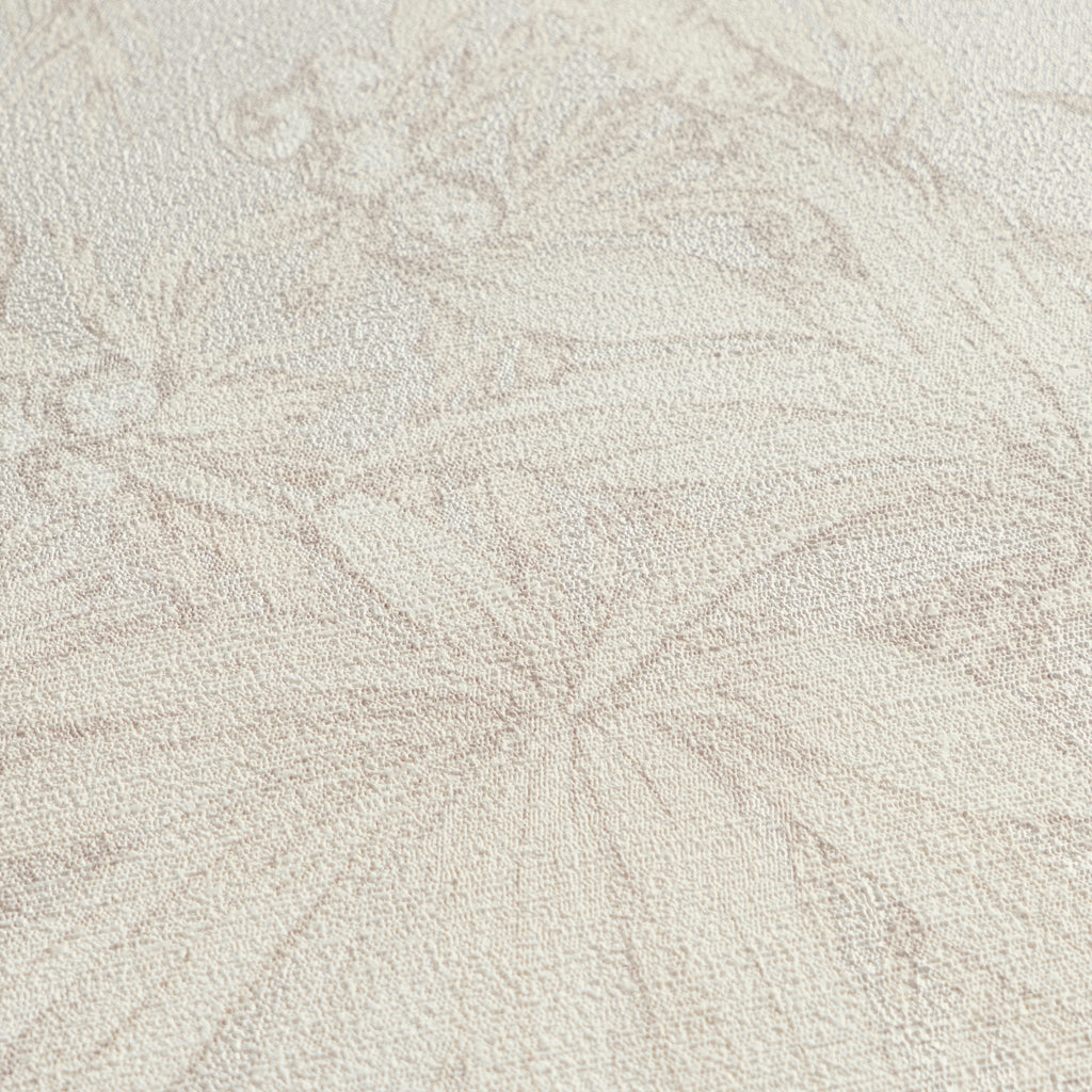 Hochwertige Vliestapete Creme Floral