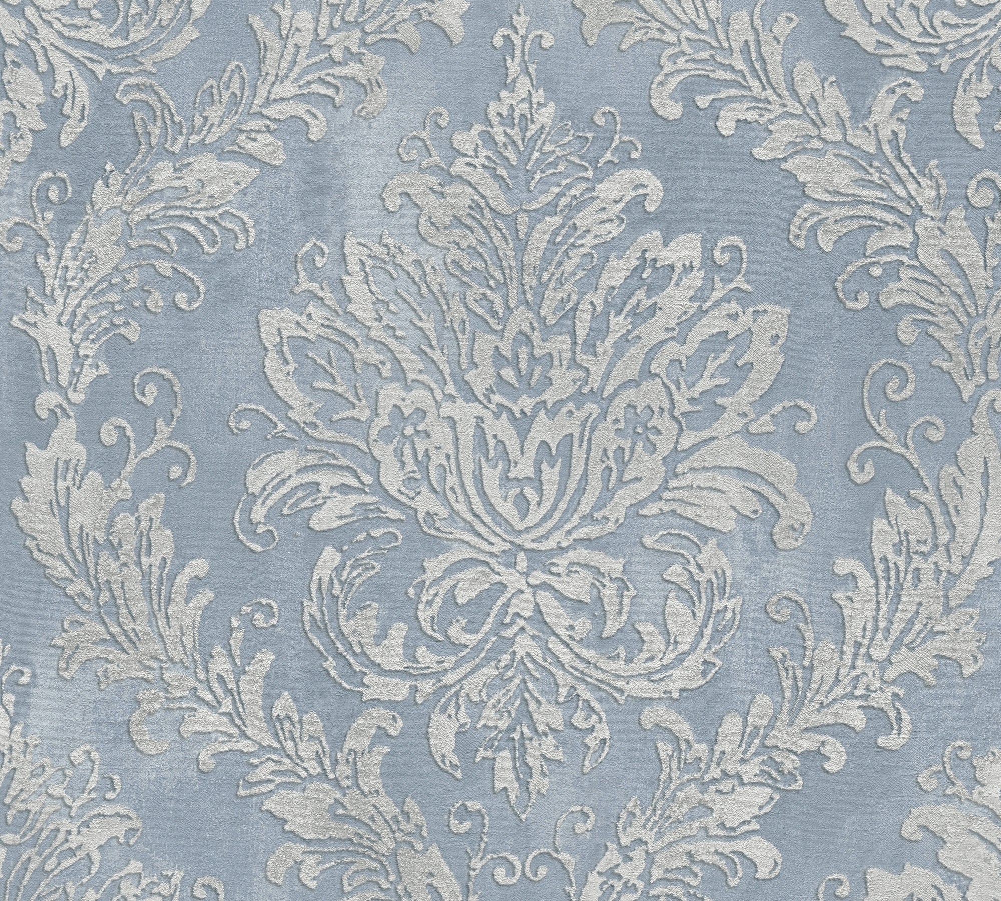 High-Quality Non-Woven Wallpaper Blue Romantic