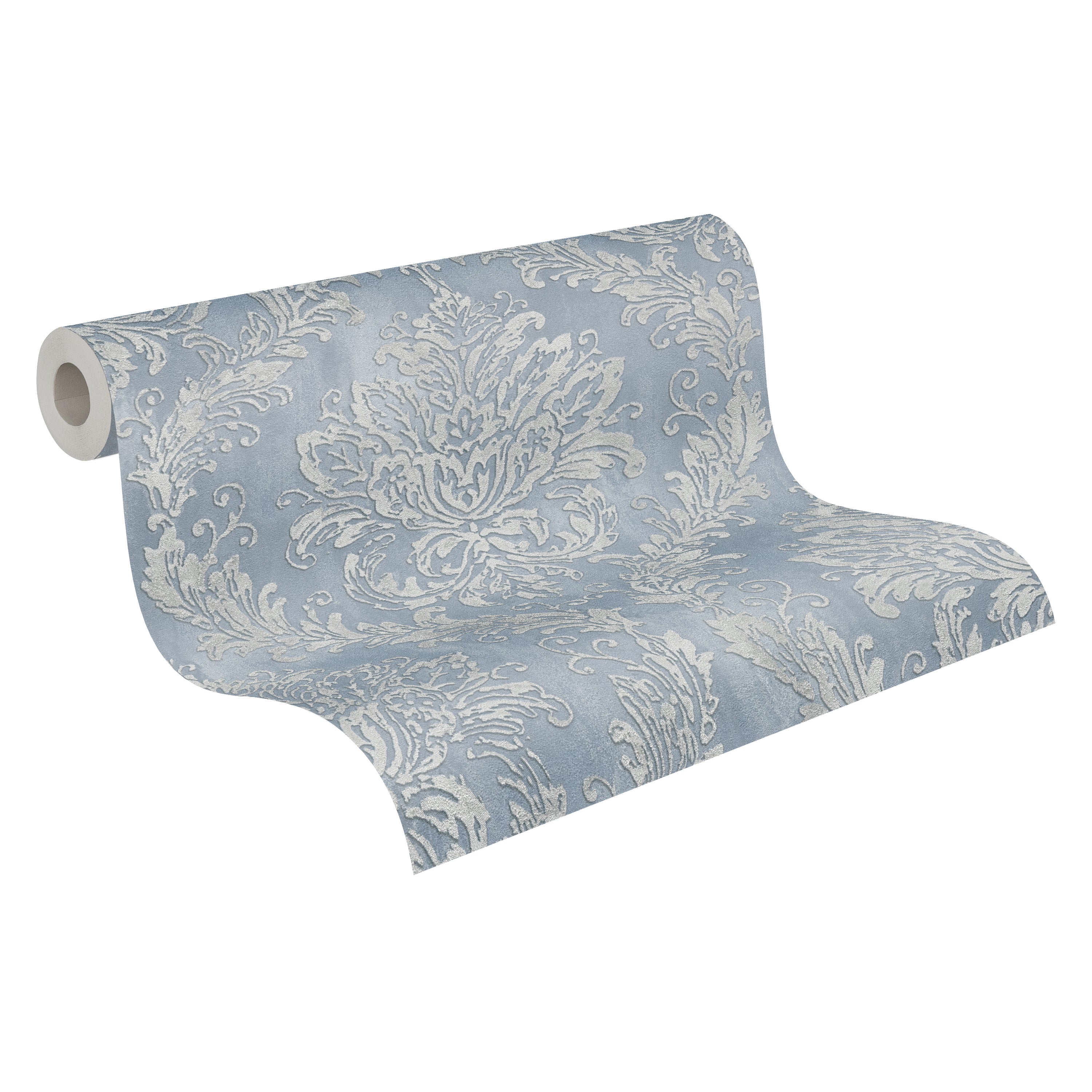 High-Quality Non-Woven Wallpaper Blue Romantic
