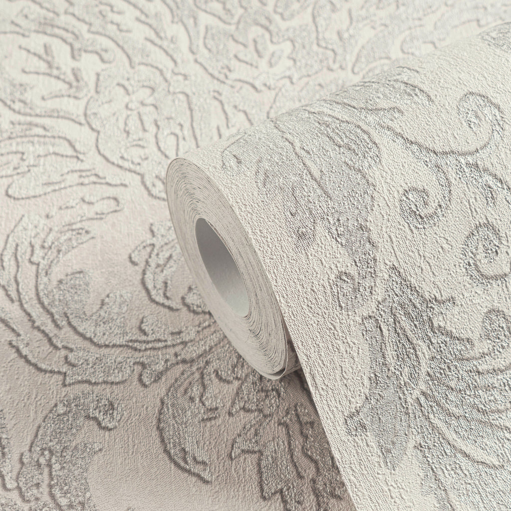 Hochwertige Vliestapete Beige Romantisch