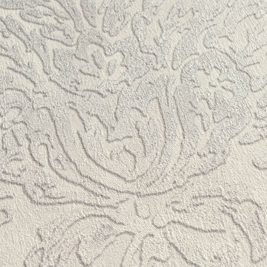 Hochwertige Vliestapete Beige Romantisch