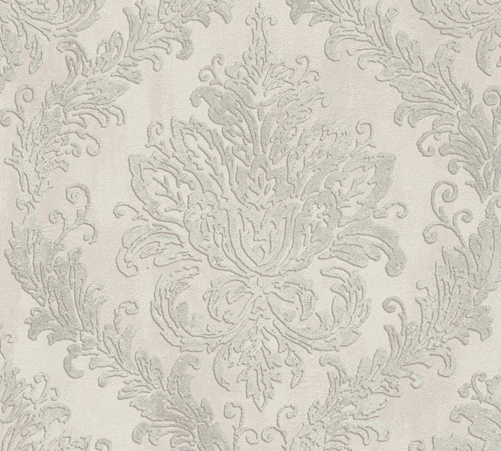 Hochwertige Vliestapete Beige Romantisch