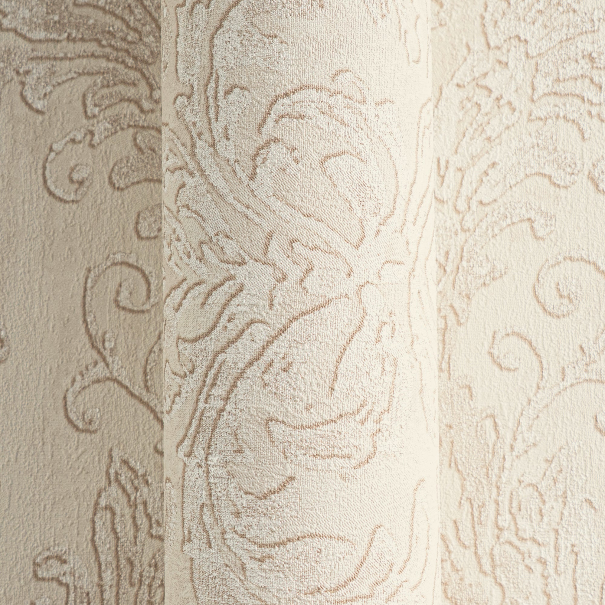 Hochwertige Vliestapete Beige Romantisch