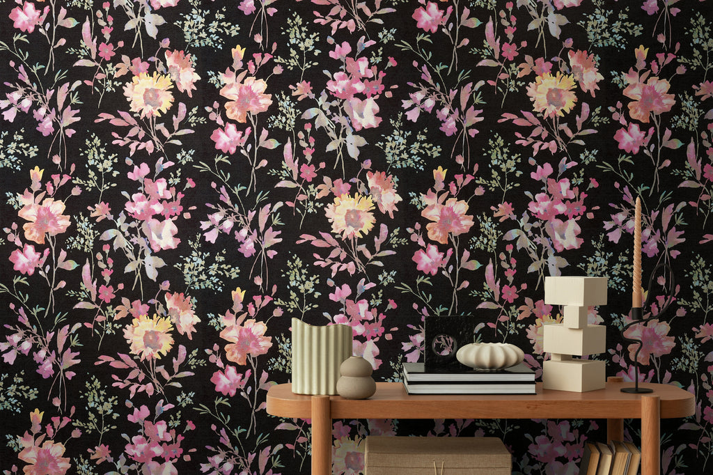 Hochwertige  Tapete aus der Kollektion CosmoLiving in Schwarz