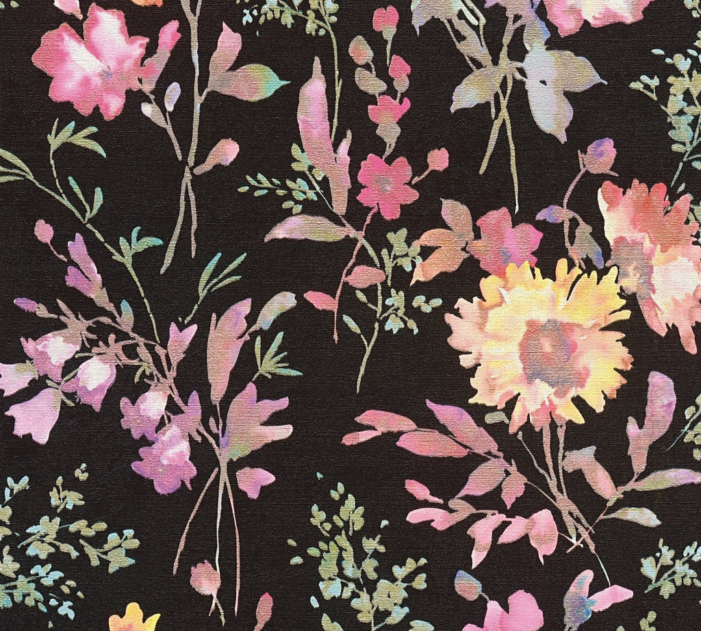 Hochwertige  Tapete aus der Kollektion CosmoLiving in Schwarz