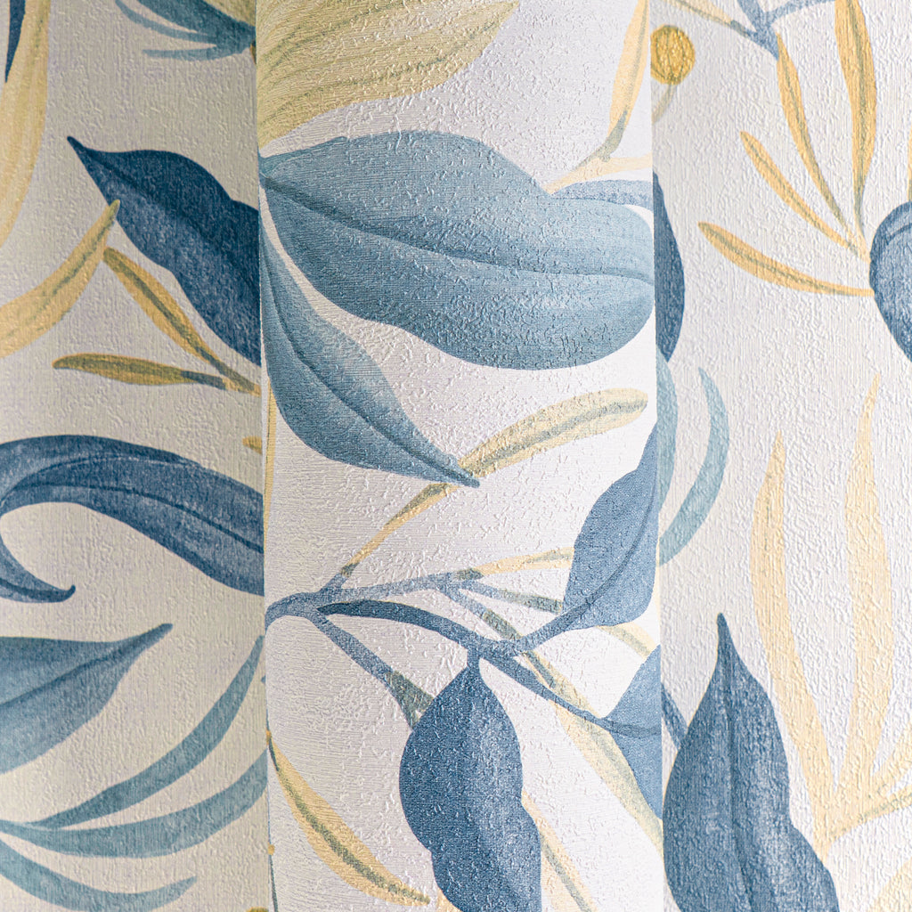 High-Quality Non-Woven Wallpaper White Floral