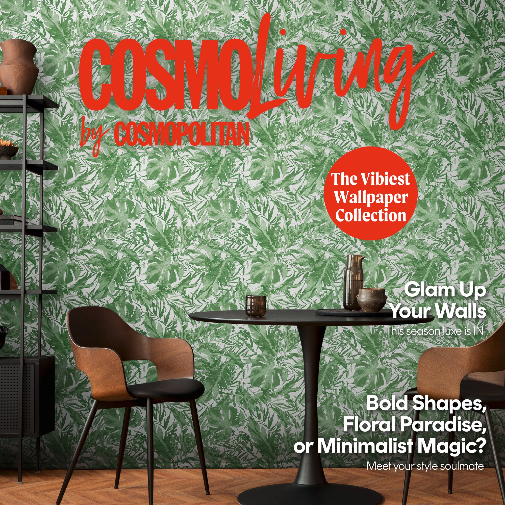 Hochwertige  Tapete aus der Kollektion CosmoLiving in Grün