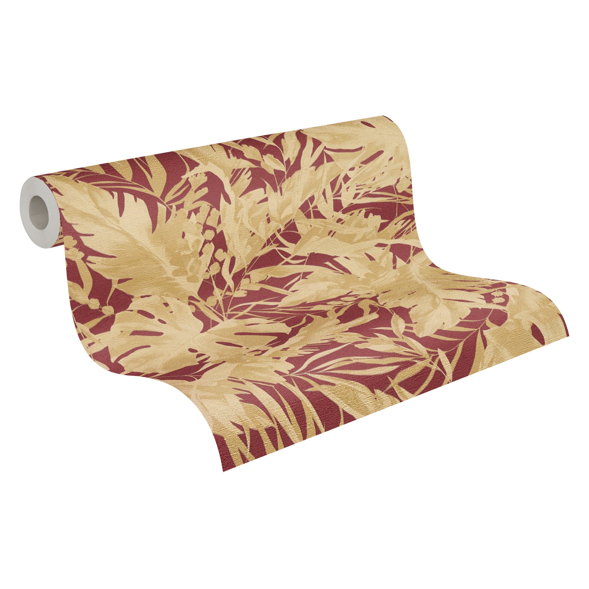 High-Quality Non-Woven Wallpaper Red Jungle