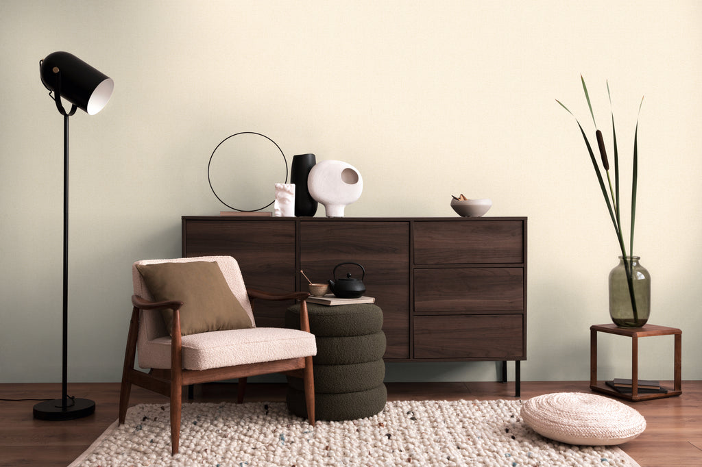 Hochwertige  Tapete aus der Kollektion CosmoLiving in Creme