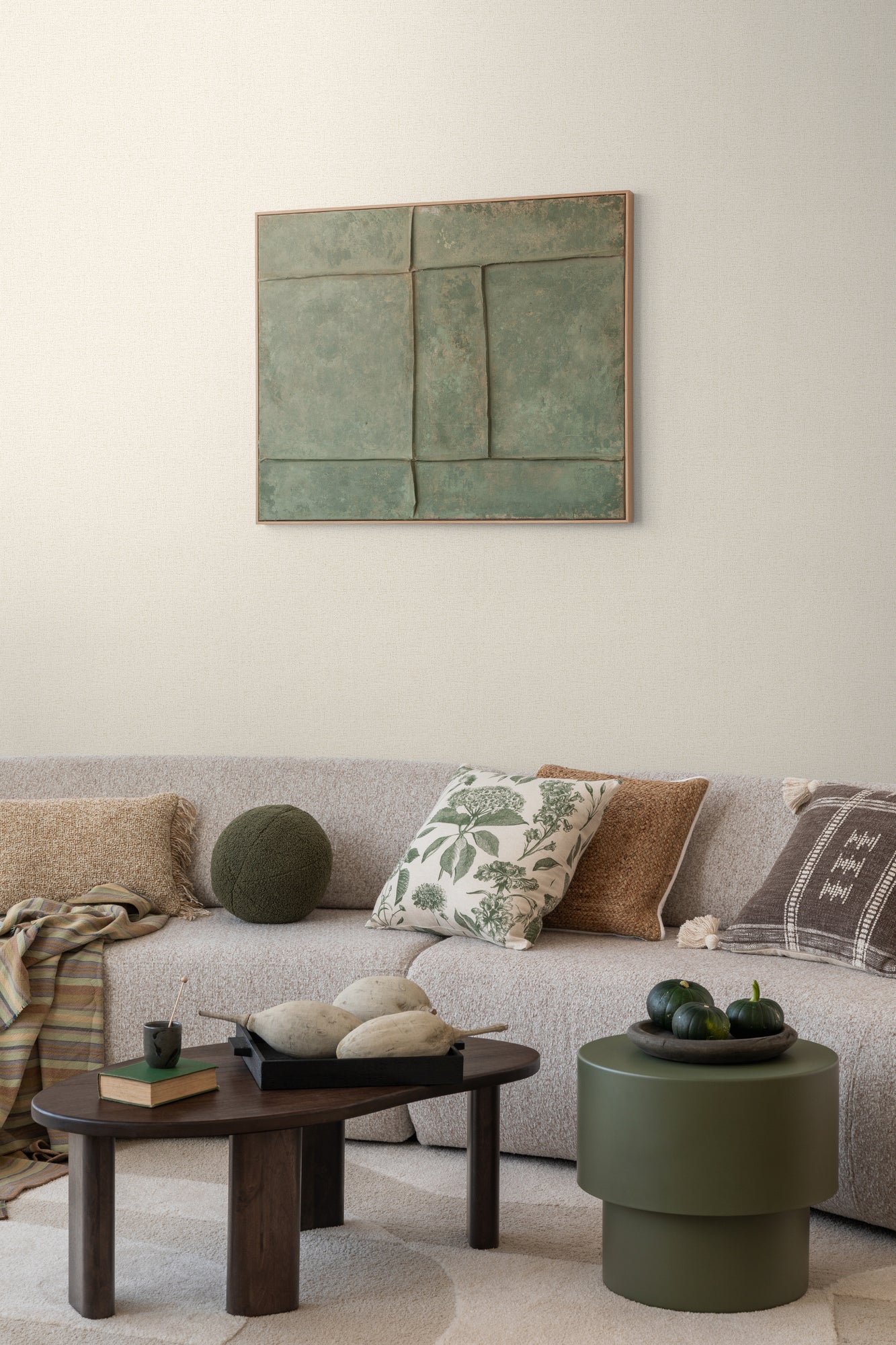 Hochwertige  Tapete aus der Kollektion CosmoLiving in Weiß