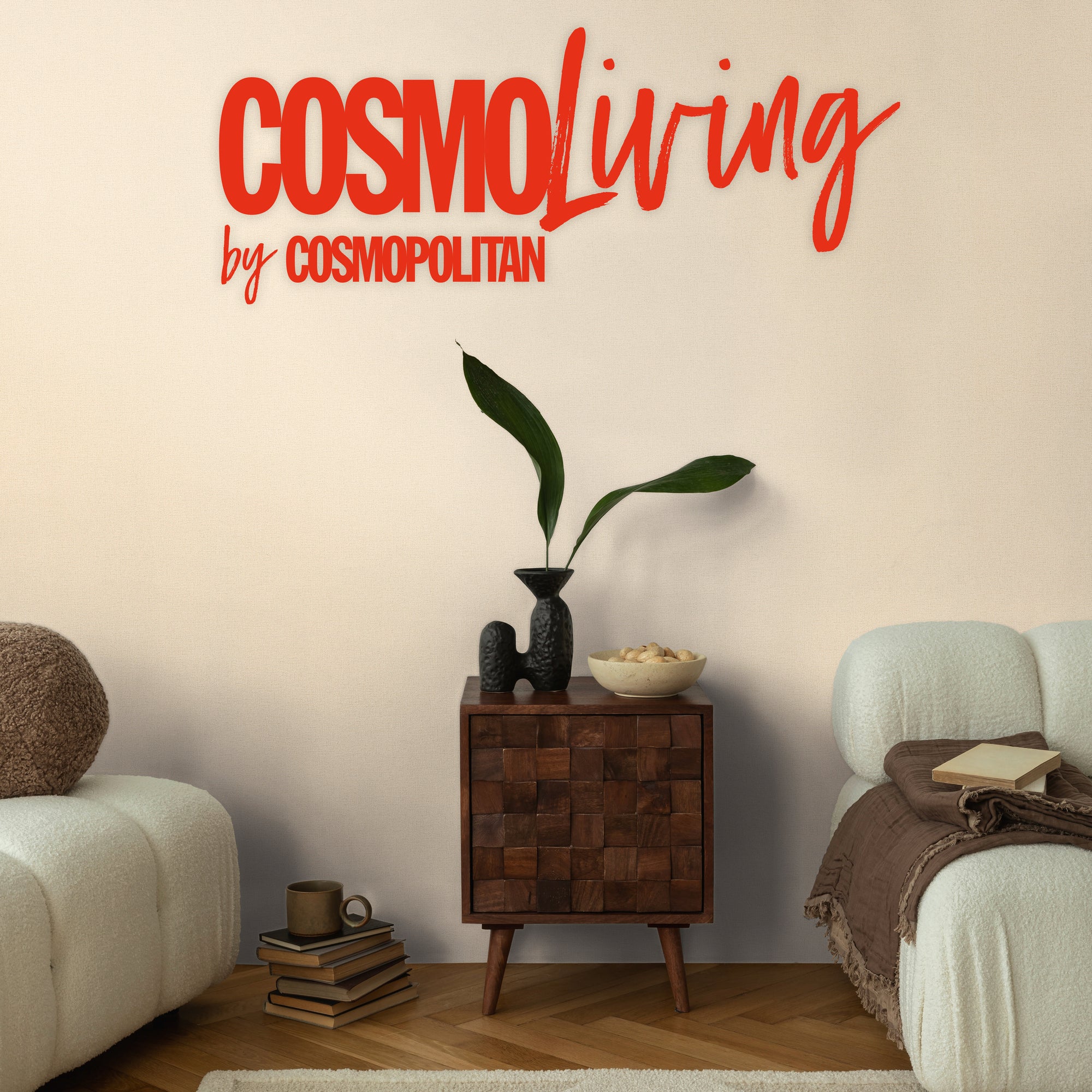 High-quality wallpaper from the CosmoLiving collection in beige 