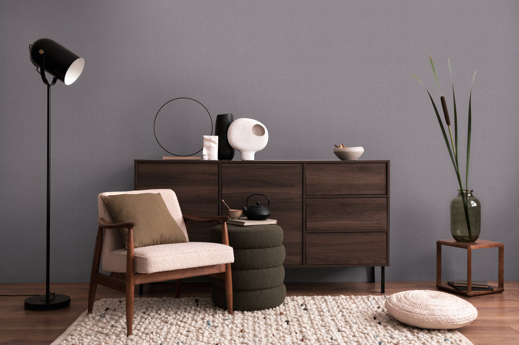 Hochwertige  Tapete aus der Kollektion CosmoLiving in Grau