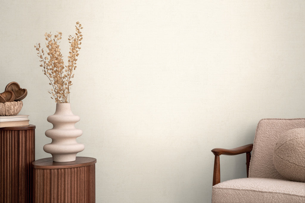 Hochwertige  Tapete aus der Kollektion CosmoLiving in Weiß