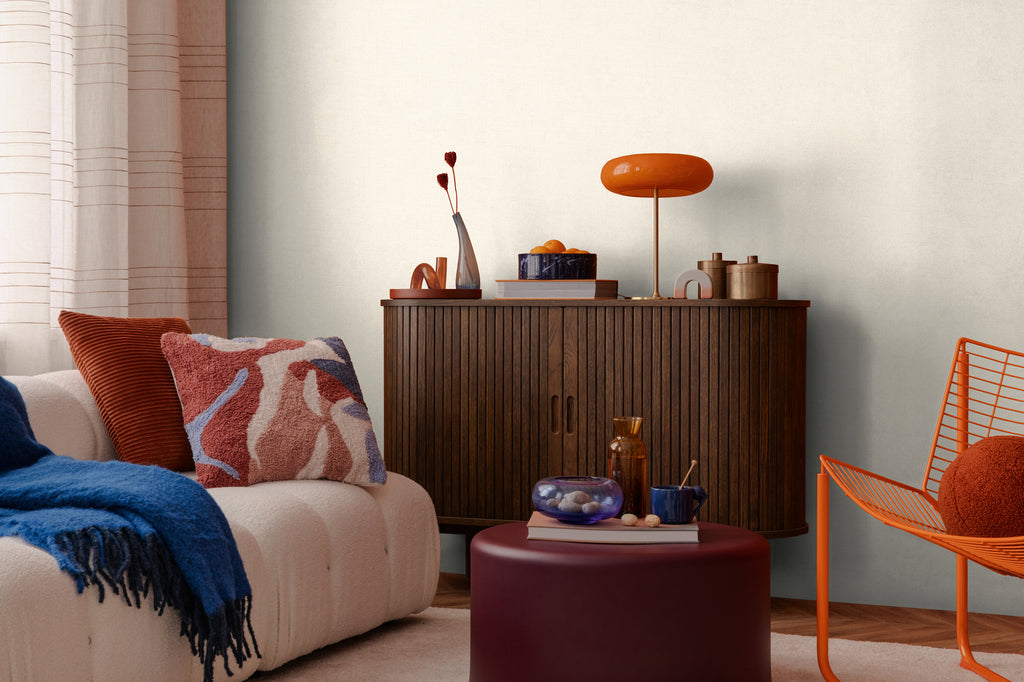 Hochwertige  Tapete aus der Kollektion CosmoLiving in Weiß