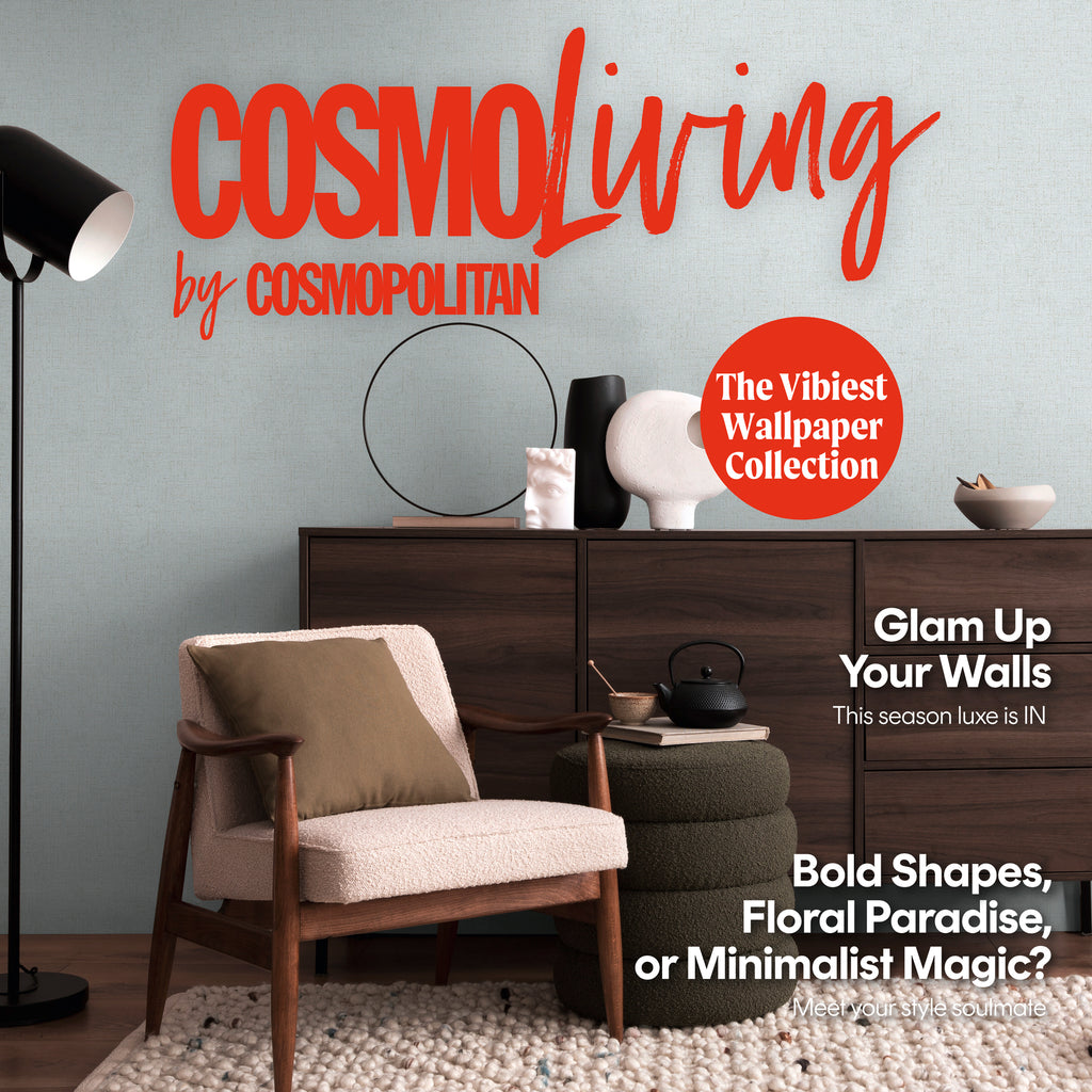 Hochwertige  Tapete aus der Kollektion CosmoLiving in Blau