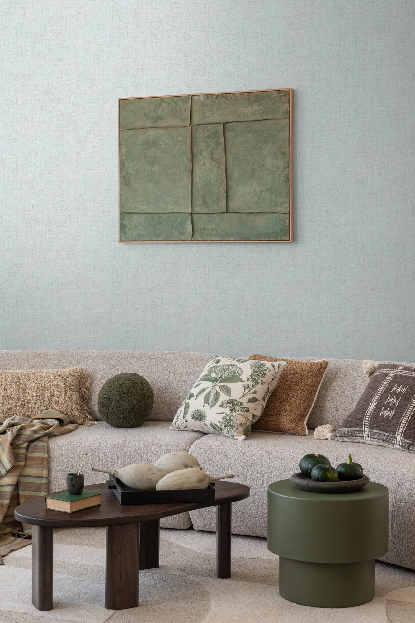 Hochwertige  Tapete aus der Kollektion CosmoLiving in Blau