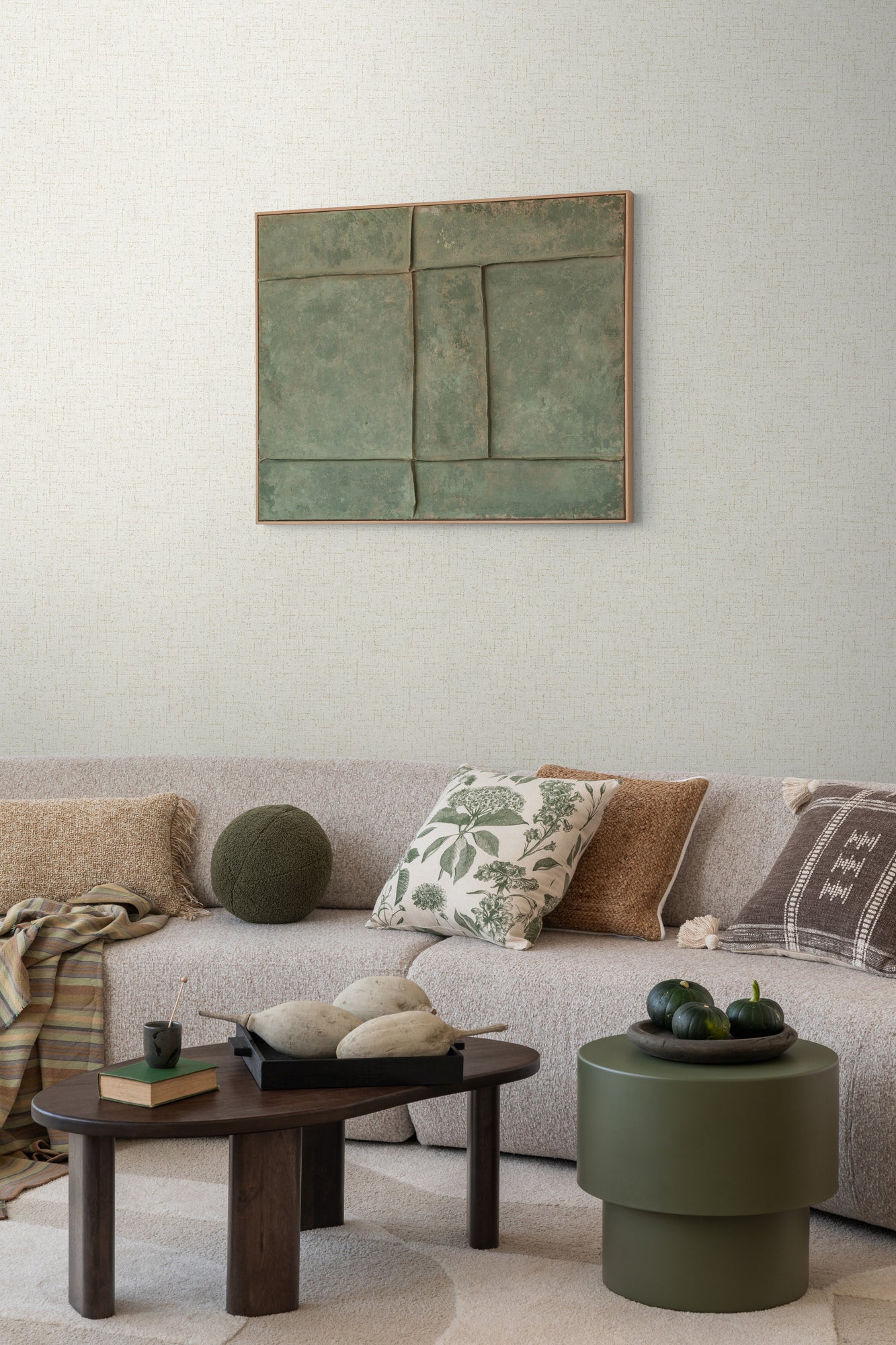 High-quality wallpaper from the CosmoLiving collection in white 