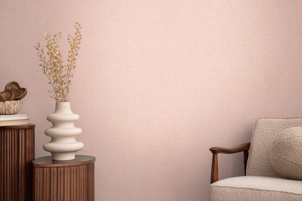 High-quality non-woven wallpaper pink plain wallpaper