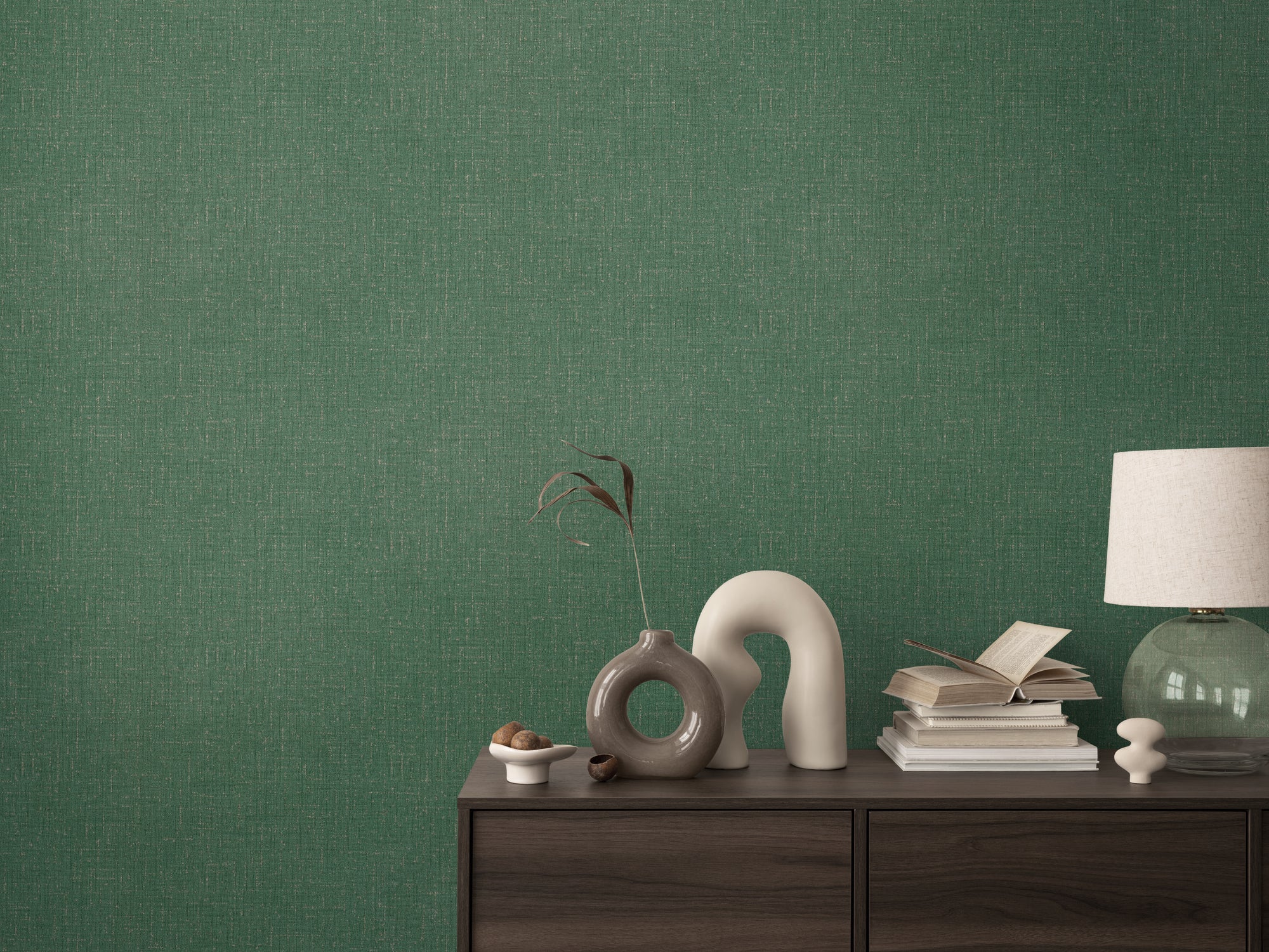 Hochwertige  Tapete aus der Kollektion CosmoLiving in Grün