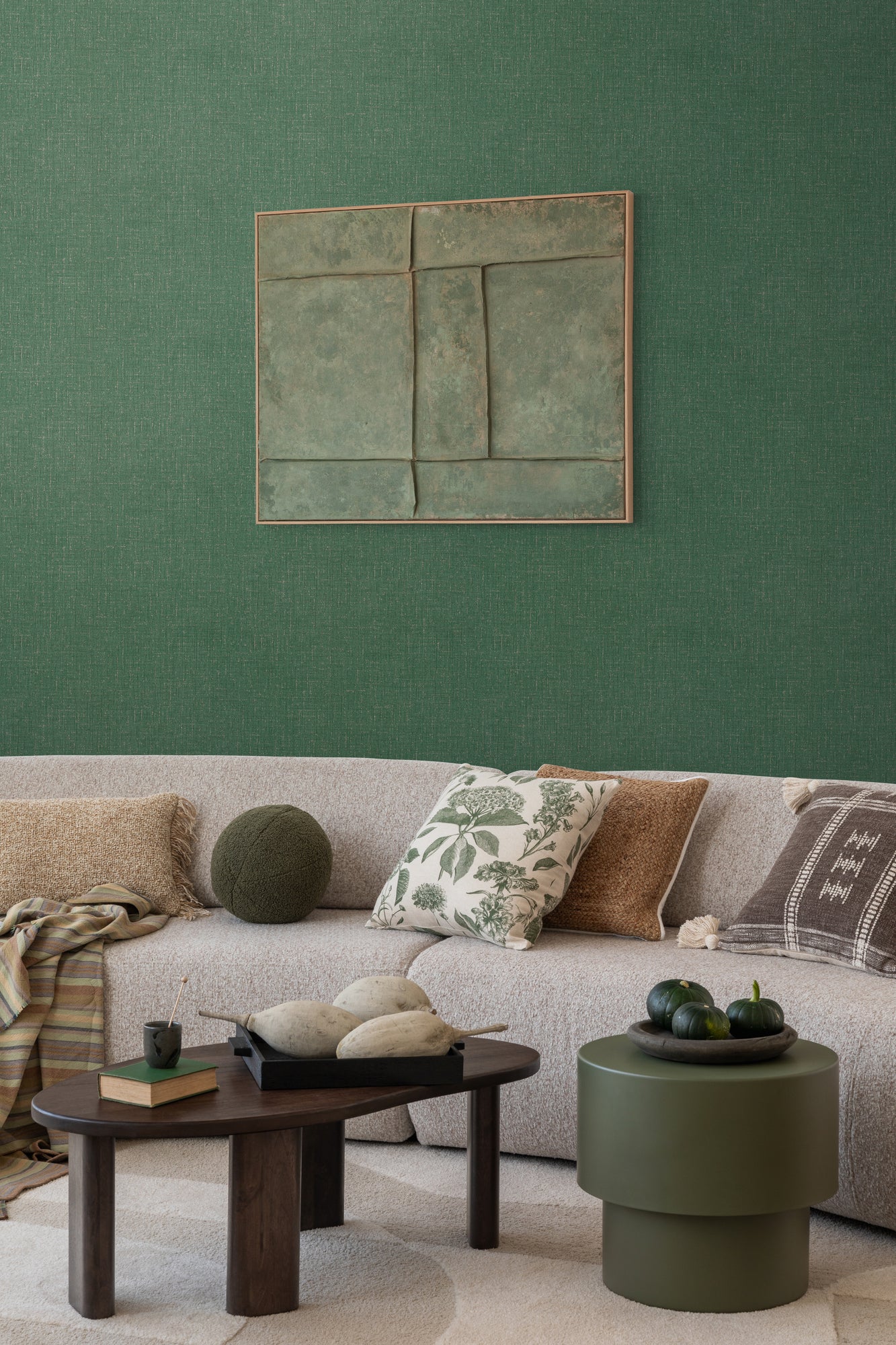 Hochwertige  Tapete aus der Kollektion CosmoLiving in Grün