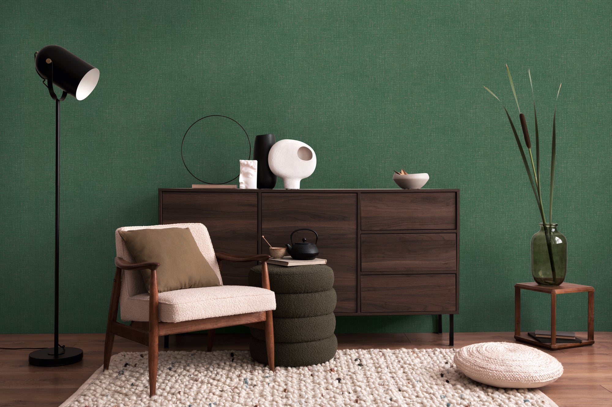 Hochwertige  Tapete aus der Kollektion CosmoLiving in Grün