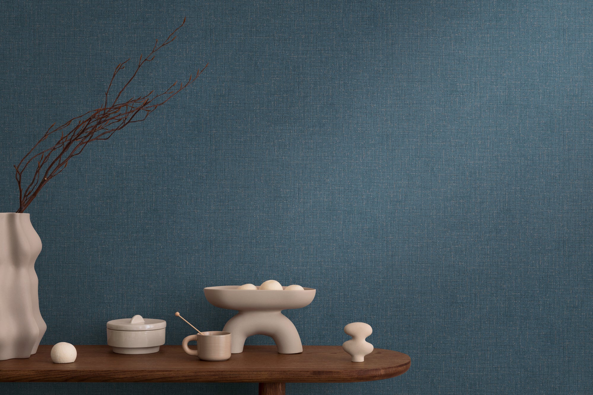 Hochwertige  Tapete aus der Kollektion CosmoLiving in Blau