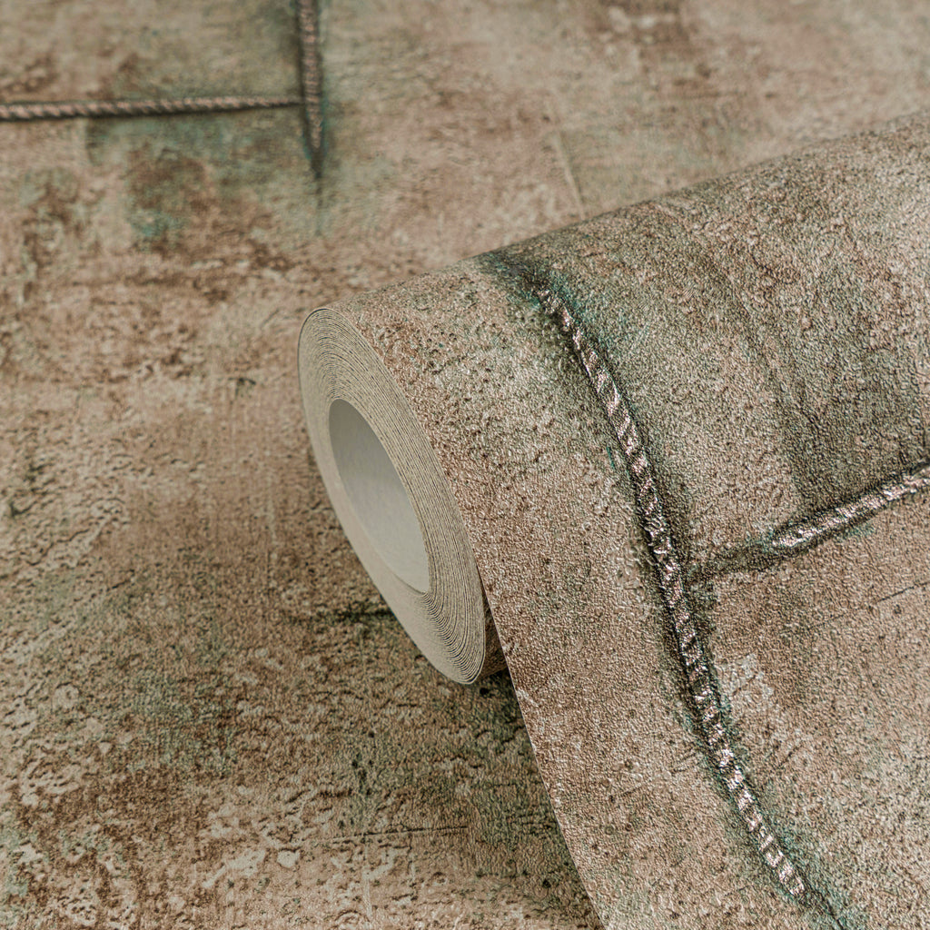 Hochwertige Vliestapete Braun Betonoptik