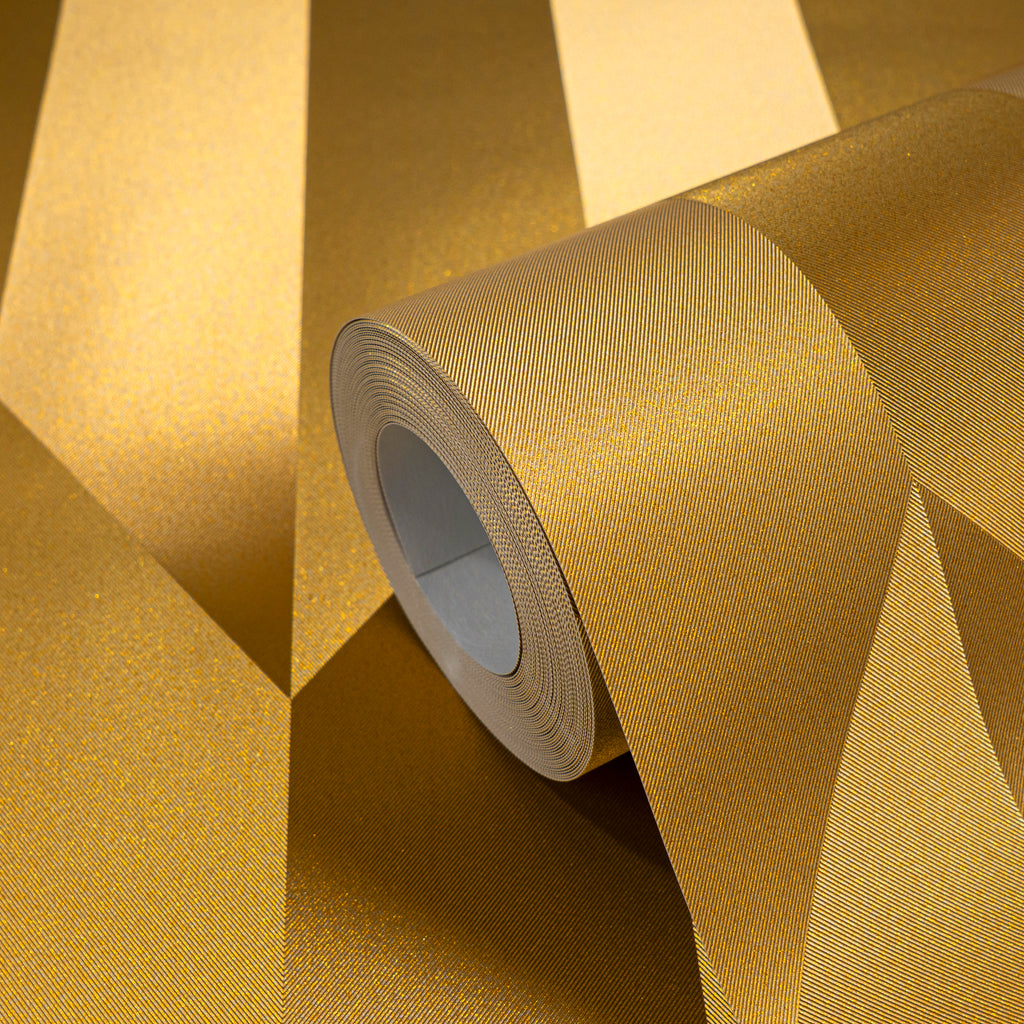 Hochwertige Vliestapete Gold 3-d