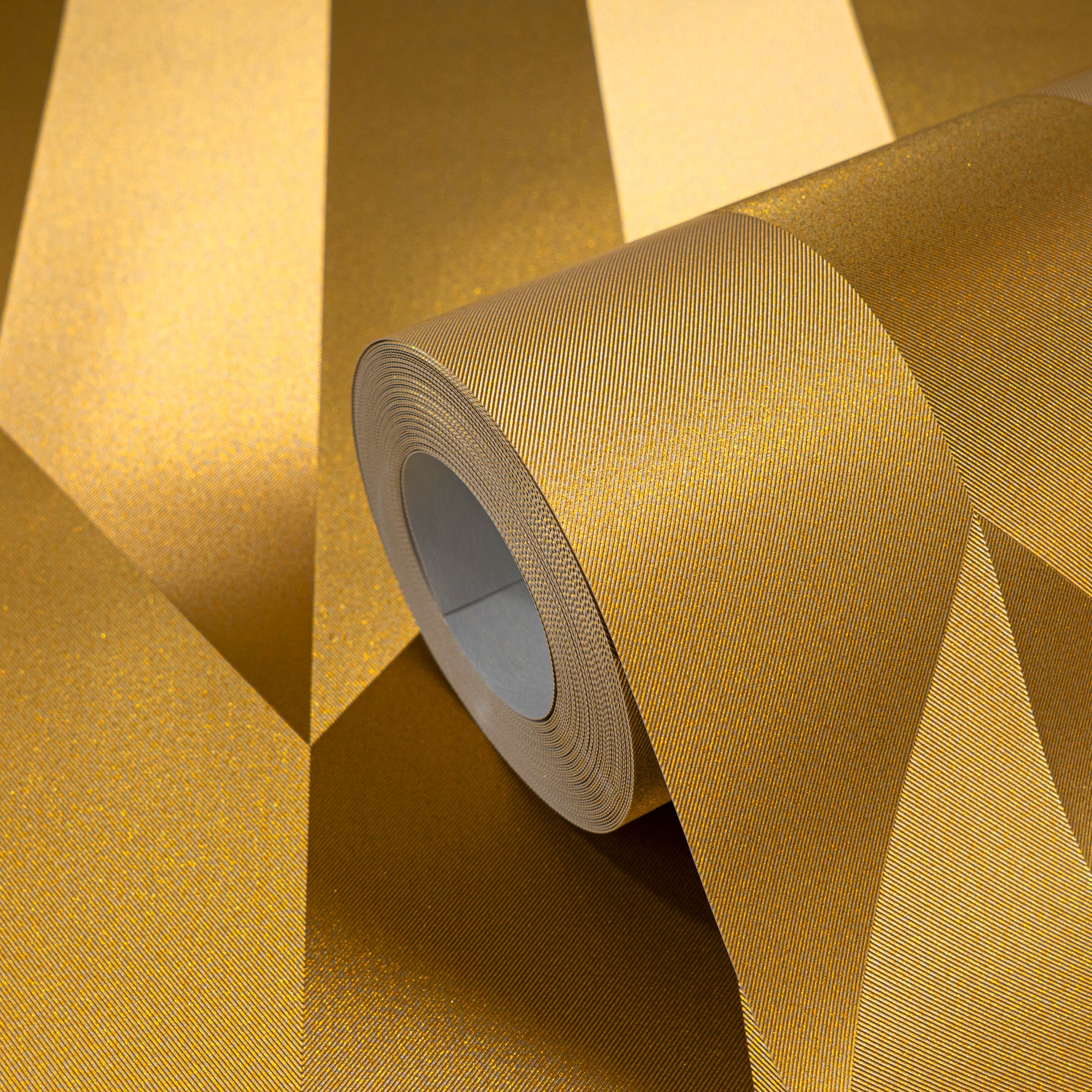 Hochwertige Vliestapete Gold 3-d