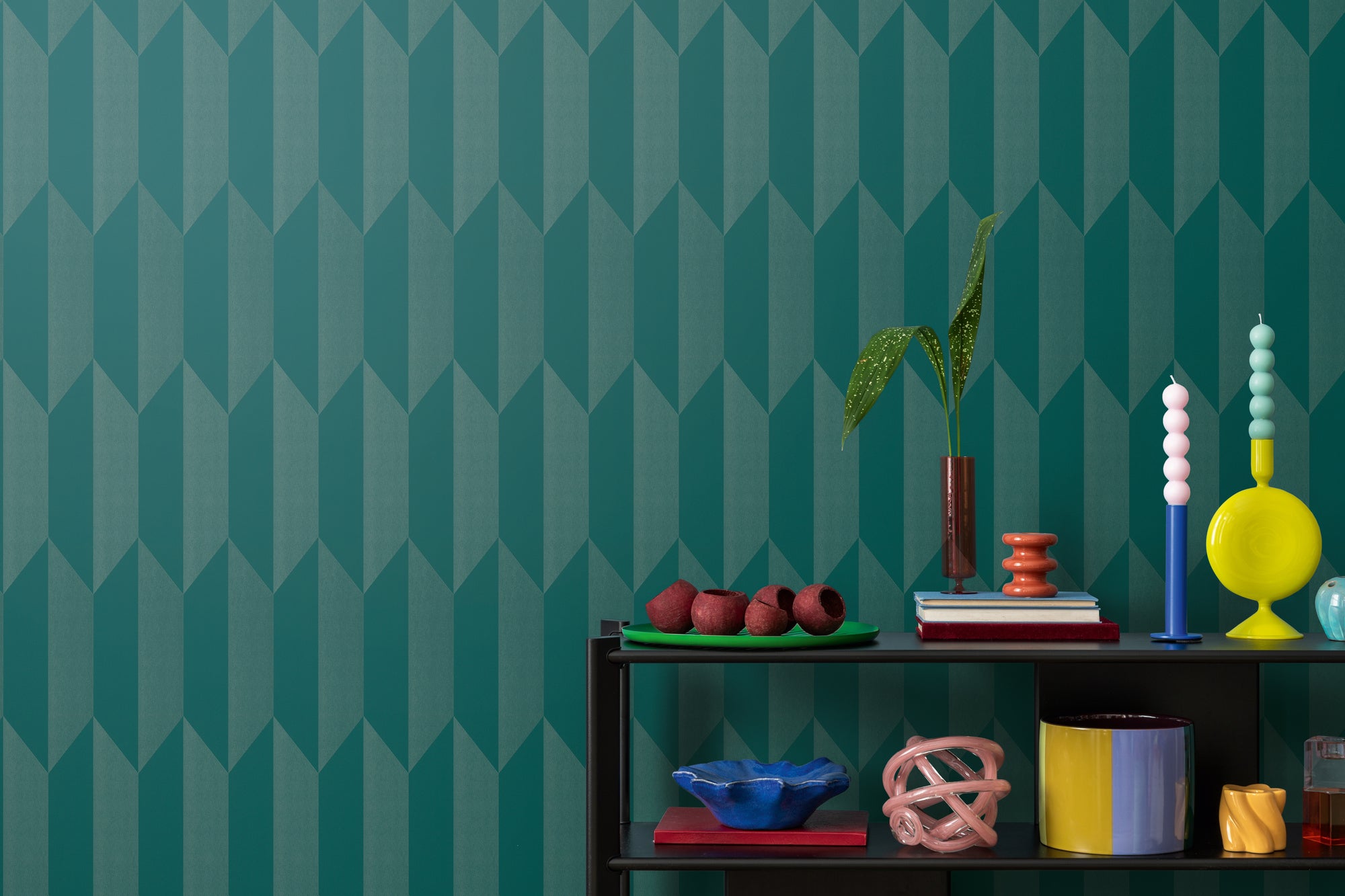 High-Quality Blue 3D Non-Woven Wallpaper